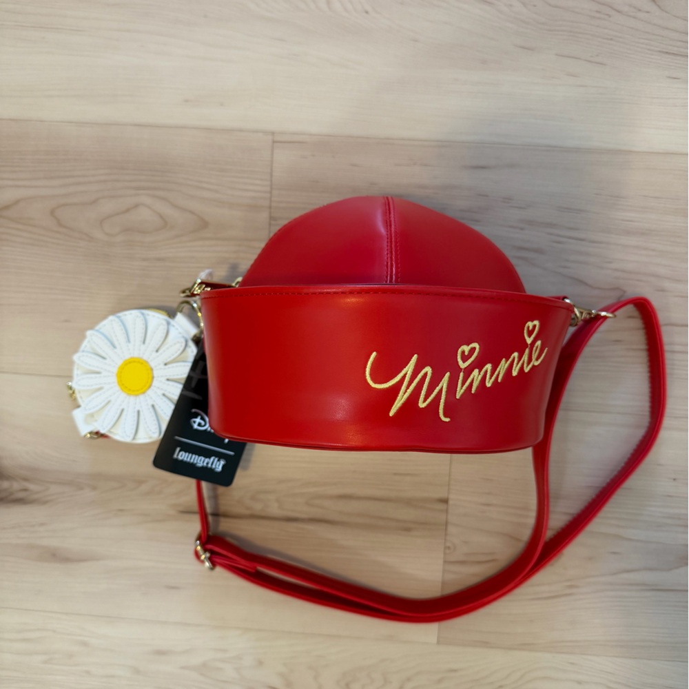 NWT Disney x Loungefly Minnie Mouse Daisy Hat Crossbody Bag